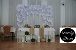 dekoracje weselne  w stylu rustykalnym